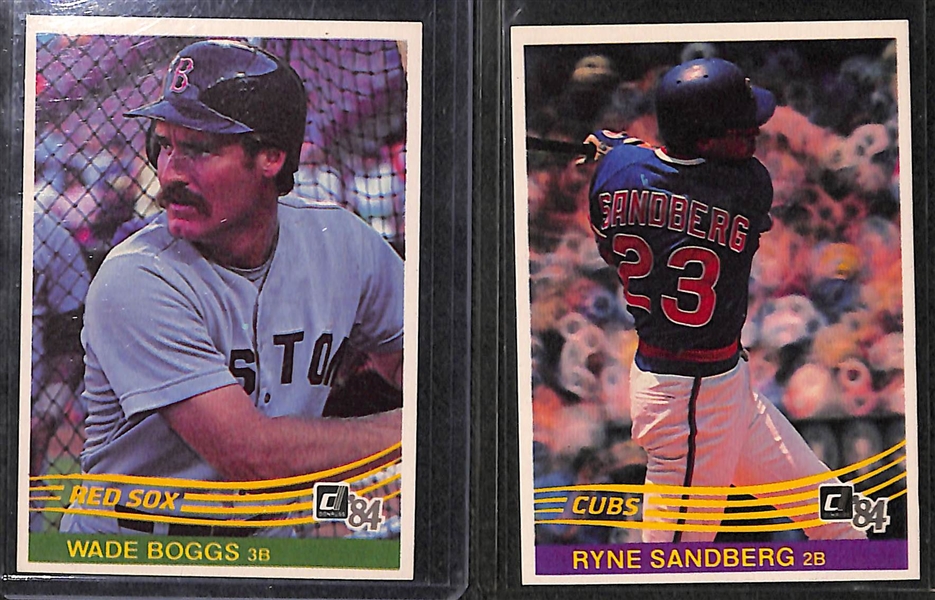 1984 Donruss Baseball Complete Set w. Mattingly Rookie Card - 660 Card Set