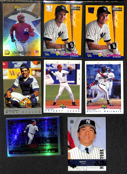 Lot of 300+ Baseball Cards - Mostly Stars & Rookies - w. Jeter
