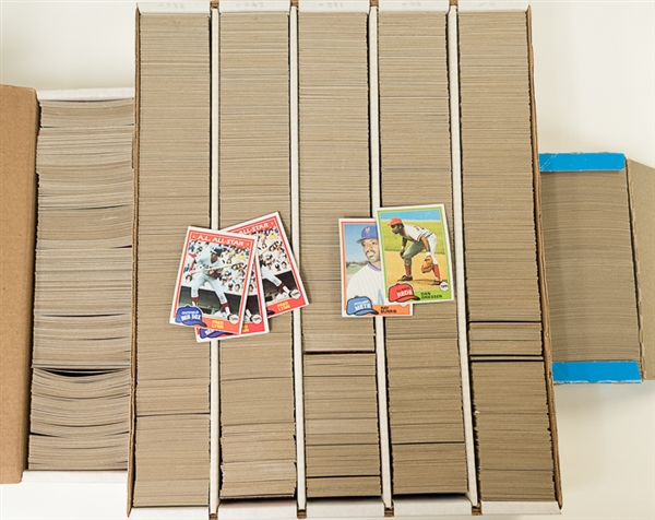 Lot of 6000+ 1981 Topps Baseball Cards