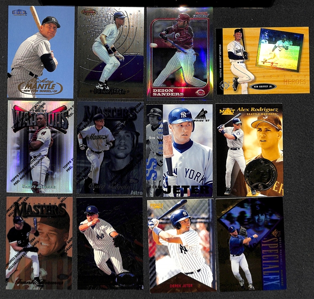 Lot of 400+ Baseball  Cards - Mostly Stars and Hall of Famers from Late 1990s & Early 2000s - w. Jeter