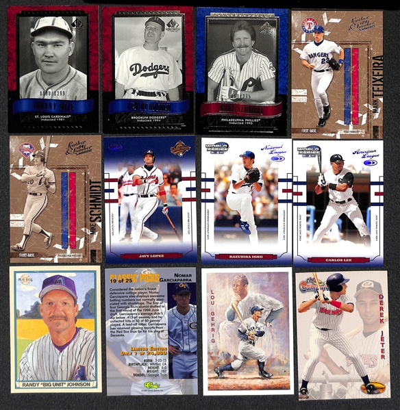 Lot of Over 360 Baseball Cards - Mostly Stars & Inserts from 1990 through 2005 - w. Mantle
