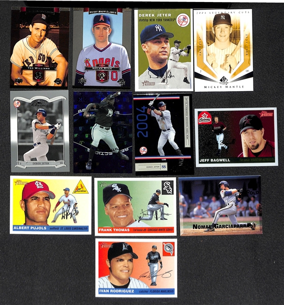 Lot of Over 360 Baseball Cards - Mostly Stars & Inserts from 1990 through 2005 - w. Mantle