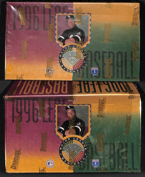 Lot of (2) 1996 Leaf Baseball Hobby Boxes