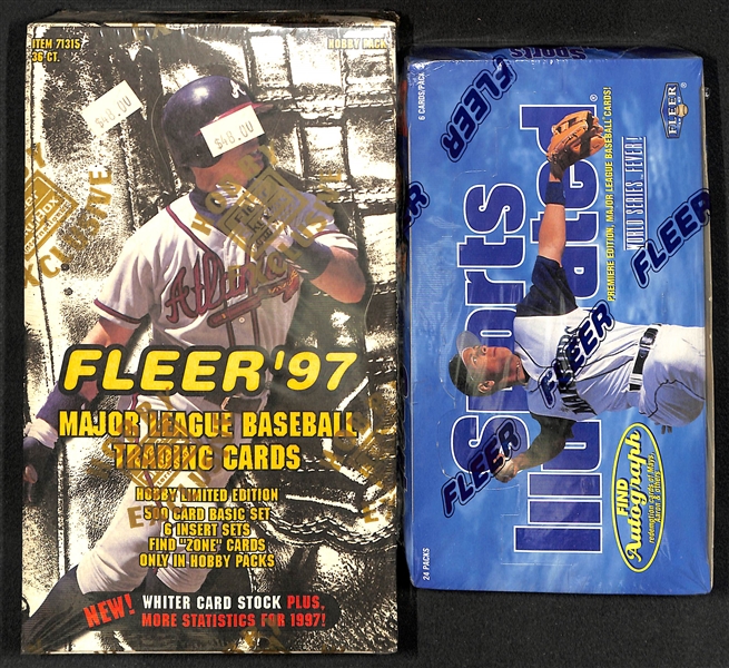 Lot of (4) Unopened/Sealed 1997 Baseball Hobby Boxes inc. (3) 1997 Fleer and (1) 1997 Fleer Sports Illustrated