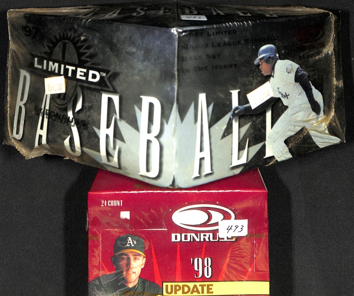 Lot of (2) 1997-1998 Unopened/Sealed Baseball Boxes (1997 Donruss Limited and 1998 Donruss Update)