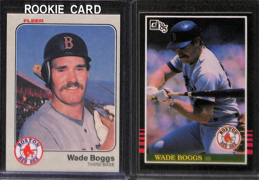 Lot of Over (80) Wade Boggs Cards, Inc. (8) Rookies