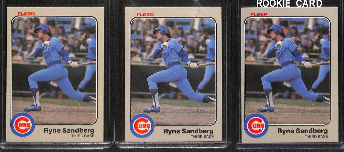 Lot of (120) Ryne Sandberg Cards, Inc. (11) Rookies
