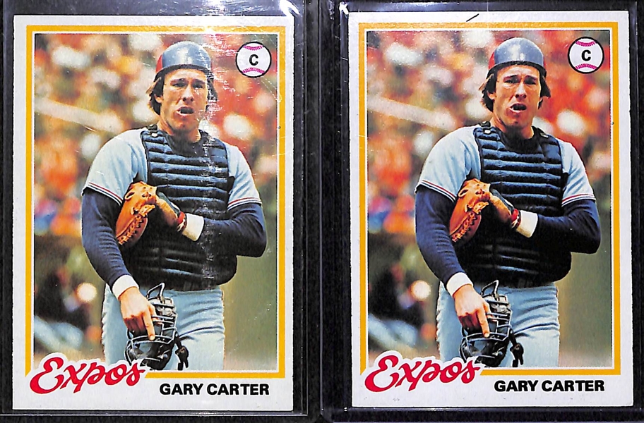 Lot of (35) Gary Carter Cards, Inc. (2) Rookies
