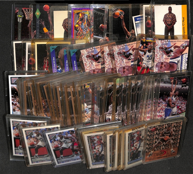 Lot of (67) Shaquille O'Neal Cards w/ Over 50 Rookies
