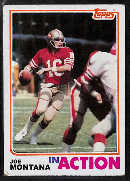 Lot of (38) Joe Montana Cards from 1982 to 1984