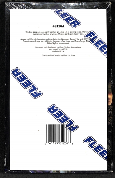 1995 Fleer Power Surge Unopened Wax Box - Over Power Card Game