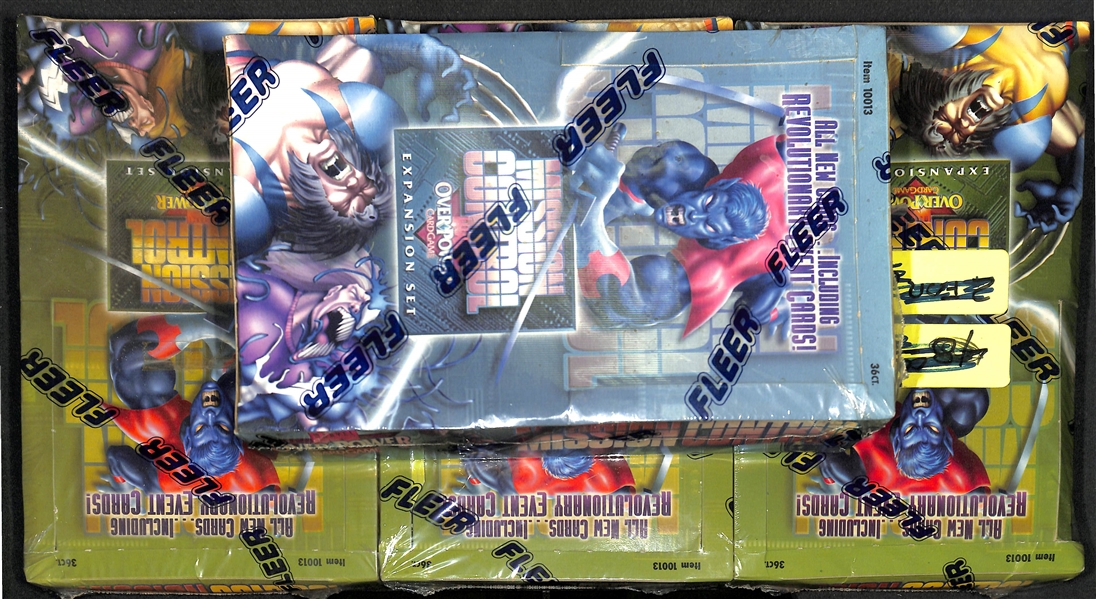 4 Sealed Boxes of 1996 Fleer Mission Control Over Power Card Game