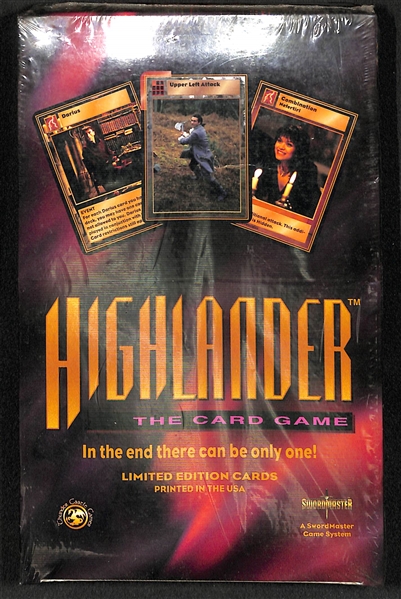 3 Sealed Boxes of 1996 Thunder Castle Highlander The Card Game