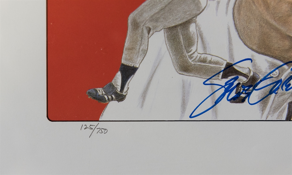 Lot of (3) Signed Baseball Posters of Pete Rose (JSA), Steve Garvey, & Lou Brock (JSA)