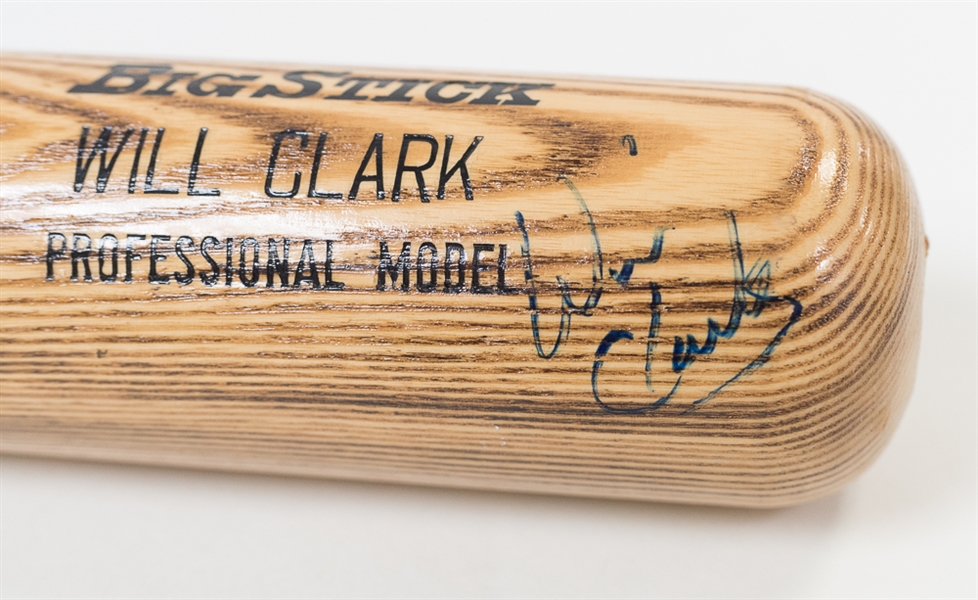 Will Clark Signed Player Model Baseball Bat - JSA