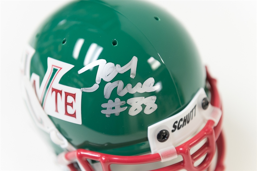 Jerry Rice Signed MSVU Mini Helmet - JSA