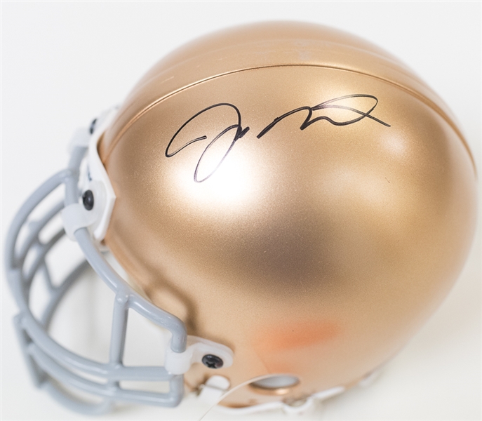Joe Montana Signed Notre Dame Mini Helmet - UDA COA
