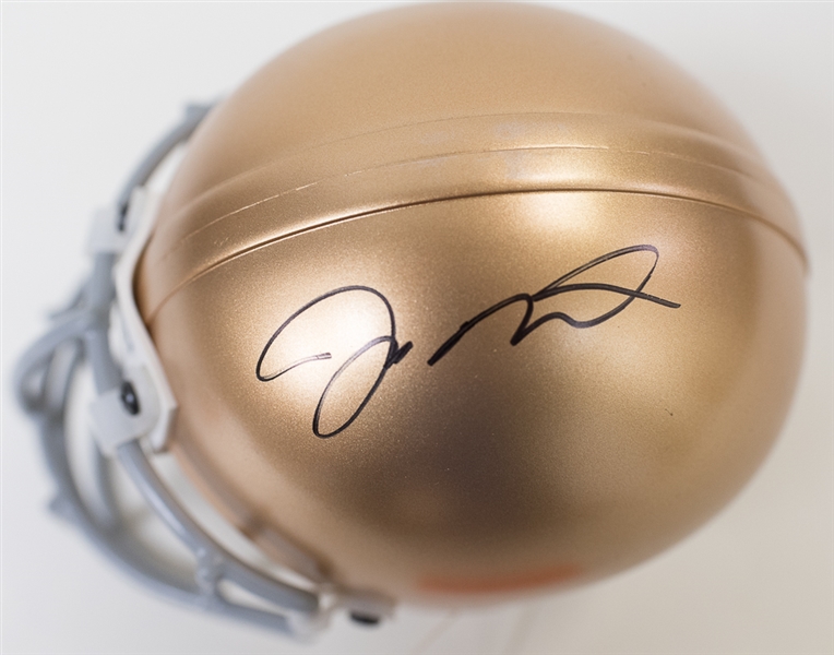 Joe Montana Signed Notre Dame Mini Helmet - UDA COA