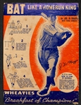 1937 Joe DiMaggio Wheaties Panel Card (RARE) "Bat Like a Home Run King"