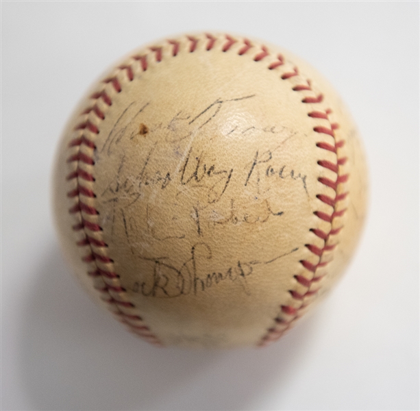 1949 Phillies Team Signed Baseball w. Ashburn