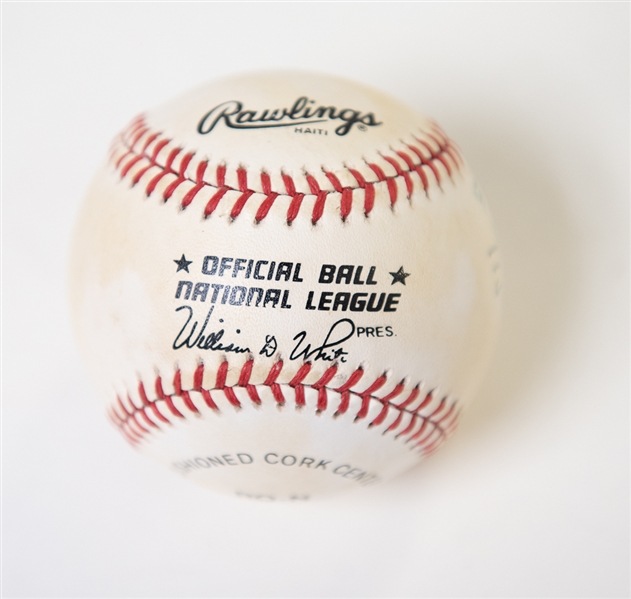 Hank Aaron & Al Downing Signed 715 Home Run Ball - JSA
