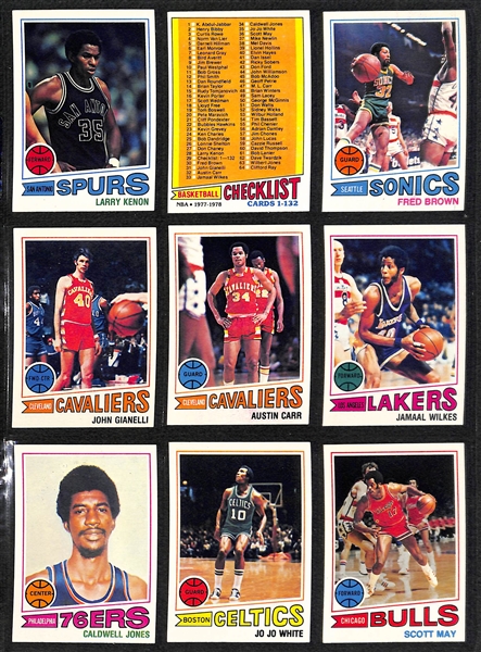 1977-78 Topps Basketball Card Set w/ Robert Parish Rookie (132 Cards)