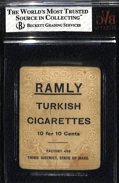 1909 Ramly Cigarettes T204 Rube Manning (New York Yankees) - BVG 1.5