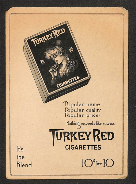 1911 T3 Turkey Red Cabinet Ira Thomas (Philadelphia A's) - Advertisement Back
