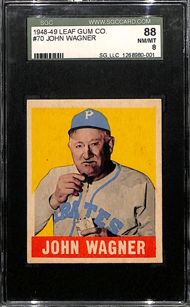 1948-49 Leaf #70 Honus Wagner SGC 8