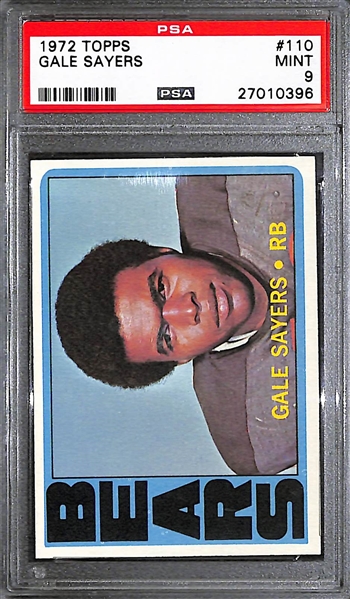 High-Grade 1972 Topps Gale Sayers (#110) Graded PSA 9 (Mint)