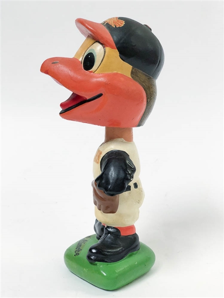 1963-65 Baltimore Orioles Mascot Bird Head (Green Diamond Base)