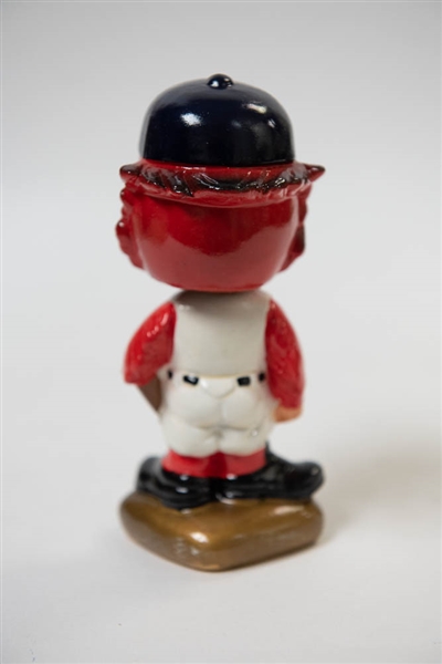 1966-1971 St Louis Cardinals Mascot Bird Head Bobble Head - Gold Diamond Base - w. Original Box