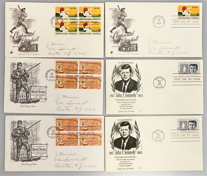 Lot of over (430) 1960s FDCs w. Babe Ruth, JFK, Disney, Space, Presidents, Sports, +