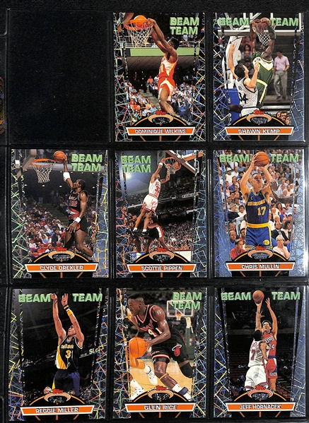 1992-93 Stadium Club Basketball Members Only w. Beam Team Complete Set w. Michael Jordan (SGC 7) and Shaquille O'Neal (SGC 7)