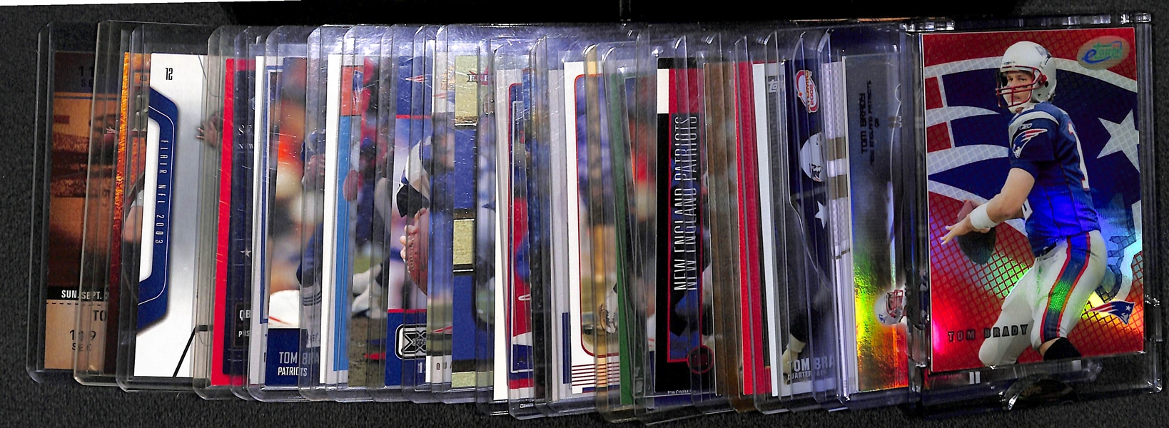 Lot of (24) Tom Brady Cards (w. 2007 eTopps #'d to /749) and a Rob Gronkowski Autographed Rookie