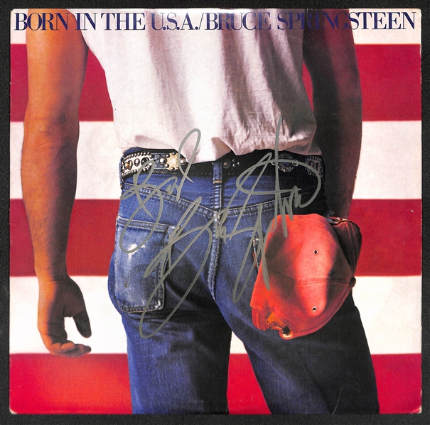 Bruce Springsteen Signed Born in the USA Album (Full JSA Letter of Authenticity) - Large Autograph in Silver Sharpie!