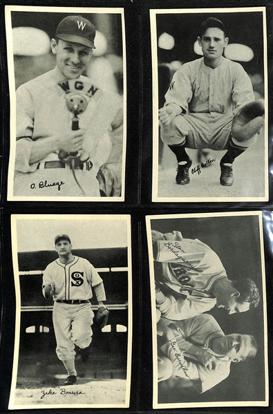 1936 National Chicle Fine Pens R313 Near Complete Set (101 Cards Out of 120 Cards in the Set) w. Lefty Gomez