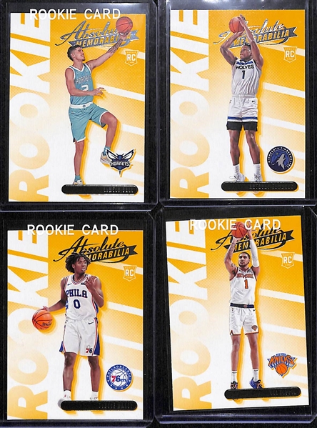 Lot of (20+) 2020-21 Mostly NBA Rookies and Inserts w. LaMelo Ball, Anthony Edwards, LeBron James, Ja Morant, and Others