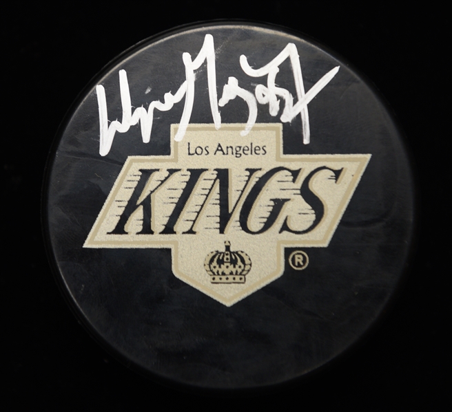Wayne Gretzky Autographed Official Los Angeles Kings Hockey Puck w. Upper Deck Authentication