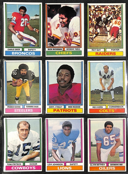 1974 Topps Football Complete Set of 528 Cards