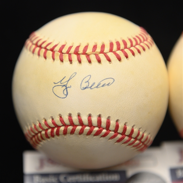 Yogi Berra and Stan the Man Musial Signed Baseballs - Both w. JSA COAs