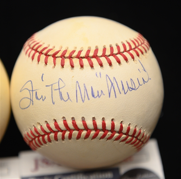 Yogi Berra and Stan the Man Musial Signed Baseballs - Both w. JSA COAs