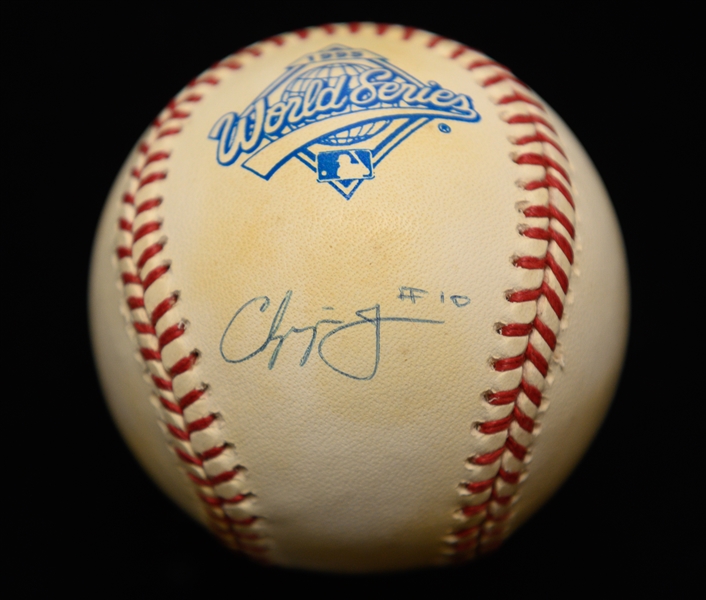 Rare Chipper Jones Signed Official 1995 World Series Baseball (Atlanta Braves) - JSA COA