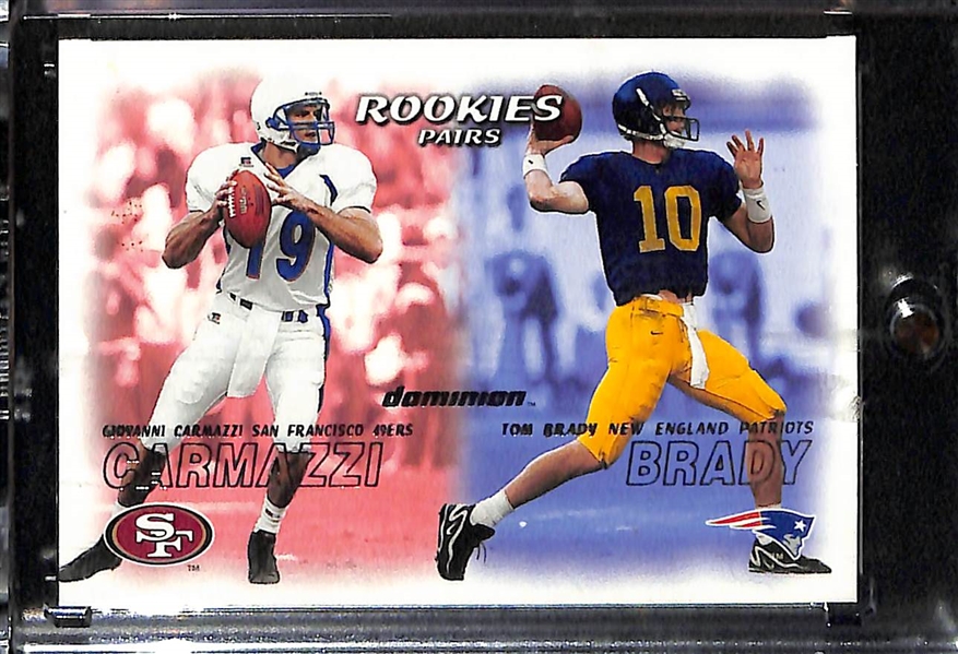 Lot of (2) 2000 Skybox Dominion Tom Brady #234 Rookie Cards - One Foil Short Print Version and One Base