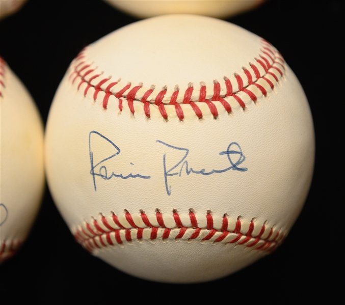 (4) HOF Signed Baseballs - Robin Roberts, Juan Marichal, Gaylord Perry, & Rollie Fingers - JSA Auction Letter