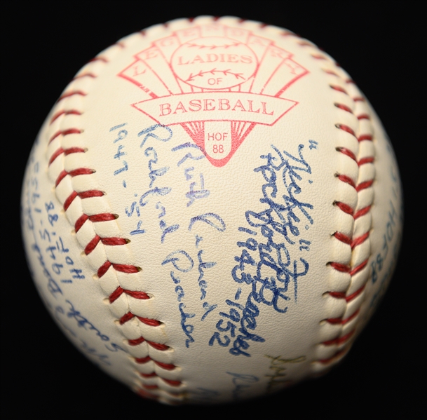 (3) Signed Baseballs - James Buster Douglas, Bernie Kosar, & Team Ball w. 10 League of Their Own Women's Baseball Signatures w. JSA Auction Letter