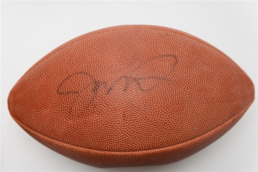 Lot of (2) Signed Official NFL Footballs - Joe Montana (Upper Deck Authenticated) and Steve Young (Bad Bladder so Deflated) - JSA Auction Letter