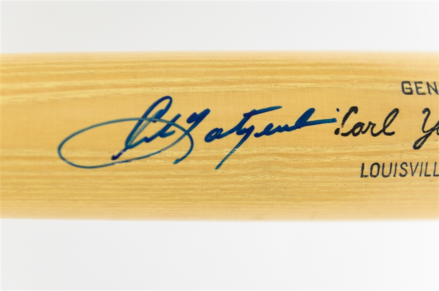 Carl Yastrzemski Signed Louisville Slugger No. 125 Baseball Bat (JSA Auction Letter)
