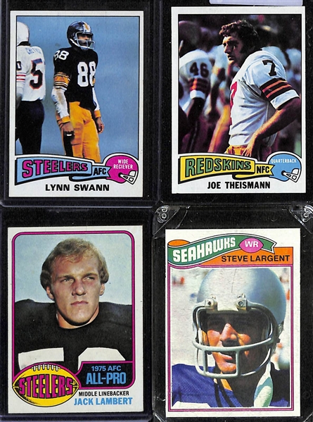  Lot of (100+) 1973-1979 Topps Football Cards w. 1973 Ken Stabler Rookie Card
