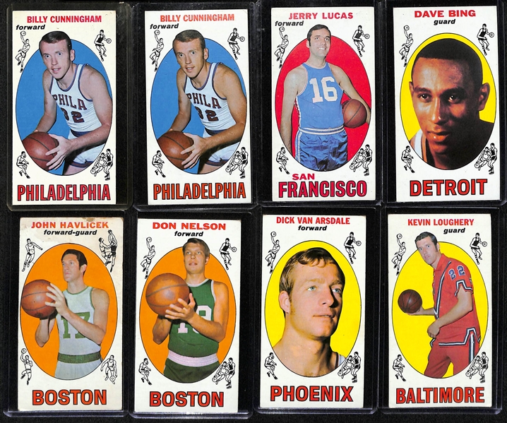 Lot of (33) 1969 Topps Basketball Cards w. Lew Alcindor RC & Wilt Chamberlain